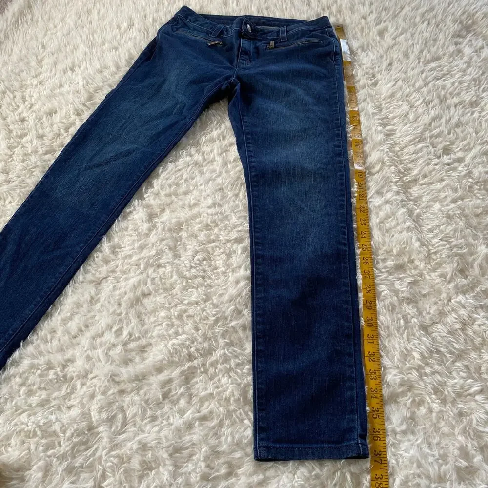 Michael Kors Straight Leg Skinny Blue Jeans Dark Wash Size 2
